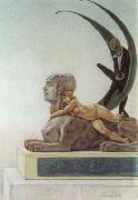 Felicien Rops Frontispice des Diaboliques de Jules Barbey d'Aurevilly oil painting